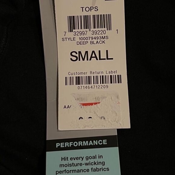 ID Ideology Black Active Mesh Back T-Shirt Women's Small NWT - Picture 8 of 11